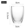 Fabricante Copo de Vidro Transparente Isolado de Camada Dupla em Forma de Ovo Vidro Borossilicato Copo de Café Doméstico Suco Leite Copo da Moda