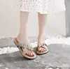 Nueva colección de verano: Sandalias planas para mujer con diseño de tejido de paja sintética, perfectas para usar al aire libre, con suela de yute, estilo de una sola tira y un look moderno inspirado en la playa