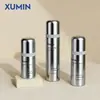Frasco pump a vácuo para cosméticos XUMIN, frasco dispensador fosco de camada dupla transfronteiriço, frasco de loção com cabeça pump branca de 15-50ml