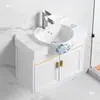 Gabinete de Baño de Aluminio Espacial, Combinación de Gabinete para Lavabo de Balcón de Baño, Lavabo Integrado, Tamaño Pequeño 55