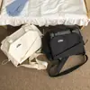 Bolsa de Dolor Guzi Estilo Anime Japonés para Estudiantes de Gran Capacidad Transparente Cruzada Bolso de Mensajero de Hombro Único de Color Sólido Simple
