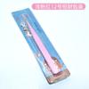 Pinzas de color explosiones serie rosa acero inoxidable borde redondo precisión injerto pestañas pinzas para cuenta de mano