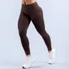 Pantalones de Yoga DFYNE Seamless de Cintura en V Alta Elasticidad Cadera de Durazno Ajustados Largos Pantalones de Deporte Entrenamiento Running Fitness Pantalones Largos