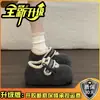 Zapatos Birkenstock Cálidos de Felpa Suave con Forro de Lana para Mujer 2025 Invierno Nuevos Zapatos Versátiles Slip-On de Suela Gruesa para Aumentar la Altura