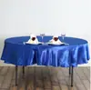 Fornecimento de Toalha de Mesa Redonda Simples Moderna de Cetim Decoração de Casamento Banquete Festa de Aniversário Toalha de Mesa Redonda Toalha de Mesa