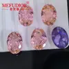 3A Forma de Huevo Nido de Pájaro Cortado Zircón de Colores Diamantes Sueltos Huevo de Paloma Azul Rojo Piedras Preciosas Corte Brillante Ovalado Venta al por Mayor