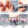 Botón de Cintura en Forma de Corazón Pantalones Sin Perforación Jeans Herramienta Reductora de Cintura Botón Ajustable Invisible