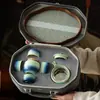 Juego de Té Kung Fu Portátil para Viaje con Bandeja de Té, Recipiente para Té, Juego en Caja de Regalo, Regalo Conmemorativo Souvenir de Alta Gama y Práctico, Personalizable