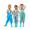 Pantalones de lavado siameses para niños que juegan con agua Ropa impermeable para jardín de infantes Zapatos de lluvia para niños que conducen al mar Pantalones de lluvia para hombres y mujeres que atrapan peces en la playa