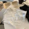 Estilo Puro Deseo Lujo Ligero Satín Calado Calzones para Mujer, Delgados y Cómodos, Transpirables, Sexys de Encaje Cintura Media-Alta Bragas para Mujer