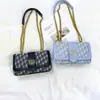 Bolso de alta calidad para mujer 2023 nuevo diseño de nicho bolso de axila estampado vintage bolso pequeño cuadrado de hombro cruzado