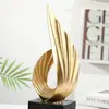 Ornatos de Águia Dourada em Latão e Cristal de Luxo Acessível para Móvel de TV, Decoração de Entrada, Artesanato de Arte para Escritório
