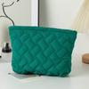 Bolsa de Cosméticos Acolchoada Transfronteiriça Bolsa Clutch em estoque Bolsa de Lápis Ins Estilo Japonês Simples Grande Capacidade Xadrez de Alto Valor Armazenamento