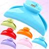 Horquilla acrílica grande de 9 cm adorno para la cabeza accesorios para el cabello clip de plástico venta al por mayor niñas clip para el baño lote de suministro para puesto