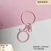 Conjunto de Três Peças de Chaveiro com Fecho Lagosta, Fecho Universal em Oito Acessórios de Ferragem para Pingente Artesanal DIY em Dourado, Prateado e Esmalte Colorido