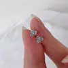 Brincos Novos de Íris Azul Pequena para Mulheres, Nicho, Flor Doce, Grátis