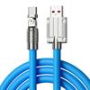 Cable Geek de 120W Cable de Datos de Codo Giratorio de 180 Grados de Aleación de Zinc con Luz Cable para Teléfono Móvil de Carga Rápida 6A