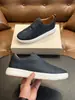 Zapatos Casuales de Cuero Suave Estilo Europeo sin Cordones STN Borde Naranja Suela Gruesa en Capas Fuente Transfronteriza Versátiles de Caña Baja para Hombre