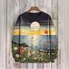 2024 Nuevo Transfronterizo Amazon Otoño Casual Sudadera Estampada en 3D Europea y Americana Jersey Cuello Redondo Suelto Sudadera de Mujer