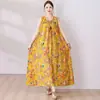 Novo Vestido de Algodão e Seda para Mulheres 2026, Moda de Verão de Alto Padrão, Corte Solto, Sem Mangas, Longo, em Algodão Artificial