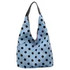 Bolsa Tote Casual Minimalista de Lunares para Mujer, Nuevo Verano 2026 Ligera de Gran Capacidad para el Trabajo, Bolso de Mano al Hombro