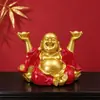 Fábrica Tubao Barriga Grande Buda Maitreya Giratório Yuanbao Moedas de Cobre Buda Risonho Mesa de Casa Liga de Zinco Ornamento de Atração de Riqueza