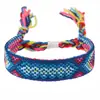 Moda Europeia e Americana Pulseiras Coloridas Nepalesas Trançadas Estilo Étnico Boêmio Pulseiras da Sorte Amizade Casal
