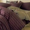 Conjunto de Roupa de Cama de Gaze Dupla 100% Algodão de Alta Qualidade com Quatro Peças, Capa de Edredom de Luxo Leve 100% Algodão, Lençol de Cama e Conjunto de Roupa de Cama de Três Peças