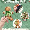 Pegatinas Magnéticas para Coche de Navidad Juego de Pegatinas Magnéticas Impermeables y Resistentes al Sol Puerta de Garaje Metálica Refrigerador Ventana Pegatinas de Decoración Festiva