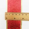 Rollo de 5m Ancho 5cm Cinta Brillante Dorada con Purpurina Decoración de Árbol de Navidad Envoltura de Regalos Plegable Manualidad DIY
