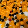 Accesorios para joyería Chuanfu ágata roja cuentas de agujero grande cuentas de posicionamiento para collar diy accesorios de cuentas Panjia al por mayor 10MM4.0