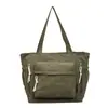 Bolsa de mano grande estilo coreano, perfecta para que los estudiantes la usen para la escuela o el trabajo, un bolso de mano moderno y sencillo que se puede llevar en la mano o colgar al hombro
