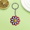 Llavero creativo de la serie Flower, de PVC, de goma suave, decorativo, para hacer tú mismo, pequeño regalo para la mochila escolar.