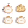 Accesorios para Joyería de Aleación con Goteo de Aceite Hechos a Mano Colgante de Gato Gatito Blanco y Negro Pulsera Collar Pendientes Colgante W478