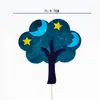 Árbol de Navidad árbol de coco pastel de cumpleaños enchufe decoración dulce tarjeta de horneado Vaca lechera Castillo DIY tarjeta verde