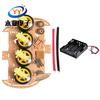 Chasis de Coche Inteligente de Cuatro Ruedas, Medición de Velocidad por Placa de Código/Seguimiento/Control Remoto Bluetooth Accesorios para Coche, Coche Inteligente 4WD