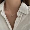 Collar pequeño de estilo coreano para hombre y mujer, con borlas de fritillaria, diseño elegante y combinable con todo, cadena de clavícula (2023)