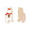 Adornos de Gota de Aceite Navideños Accesorios DIY Reno Copo de Nieve Muñeco de Nieve Colgante de Árbol de Navidad Cadena de Teléfono Llavero Encanto