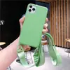 Para iphone16promax nueva funda para teléfono móvil 15 cuatro paquetes de silicona líquida 14 correa para el cuello 13 Apple 11 funda suave