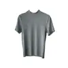 Camisa de base estilo boss primavera e outono gola alta pequena 2024 gola alta parcial cor sólida manga curta sem bolinhas simples versátil feminina