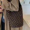 2025 Nova Bolsa Acolchoada de Outono e Inverno Feminina de Grande Capacidade Bolsa Tote Mais Fácil de Combinar Bolsa de Ombro Bolsa Transversal para Deslocamento Diário