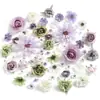 Conjunto de 60 Peças Multicor de Flores Artificiais para Materiais DIY, Acessórios de Flor para Pente de Cabelo Estilo Tradicional, Flores Artificiais para Decoração de Casamento
