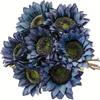Flor Artificial Girassol Girassol Ramo Único Série de Buquês Decoração de Casa Decoração de Casamento Venda Direta da Fábrica Transfronteiriça