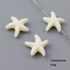 Acrílico Imitación Turquesa Agrietado Estrella de Mar Pentagrama Calabaza Cuentas Sueltas Irregulares Geométricas Cuentas con Agujero Pasante Accesorios para Joyería DIY