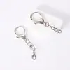 Fechos tipo lagosta em liga metálica em estoque para atacado, acessórios de joias e bolsas, corrente decorativa de quatro elos para DIY, pingentes para mochilas, acessórios decorativos em formato de oito