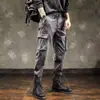 Pantalones Jogger Cargo Europeos Transfronterizos al por Mayor para Hombre Primavera y Otoño Versión Coreana Moda Tendencia Deportivos Casual Versátiles Pantalones Largos