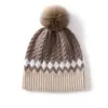 Chapéu de Lã Cashmere Tricotado Estilo Coreano de Inverno para Mulheres, Chapéu de Lã Engrossado, Chapéu Frio para Ciclismo ao Ar Livre, Chapéu Quente e à Prova de Frio, Chapéu com Proteção para Orelhas