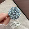 Pinza para el pelo de flores a cuadros dulce para niñas, pinza de garra pequeña para media coleta de princesa que no daña el pelo, pequeño accesorio para el pelo