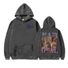Sudadera de Merchandising de la Gira del Álbum de Bad Gyal Moda Hip-Hop High Street Sudadera Unisex Retro Casual con Capucha