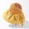 Sombrero de Pescador de Goma Negro para Mujer de Verano, Sombrero de Paja con Protección Solar para Exteriores, Sombrero de Sol de Copa Abierta, Se Puede Atar en una Cola de Caballo, Fácil de Guardar, Sombrero Parasol